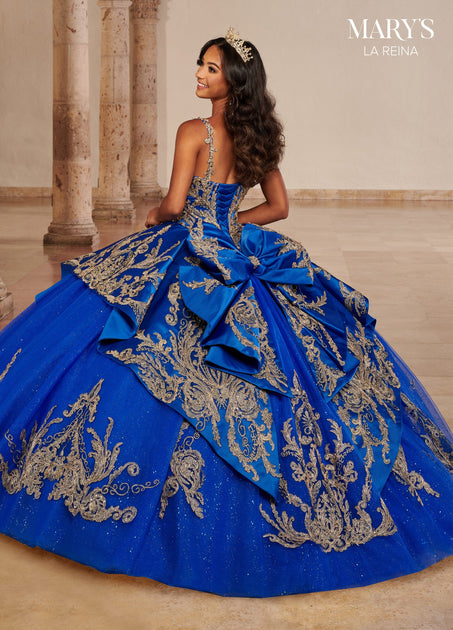 blue quinceanera dress